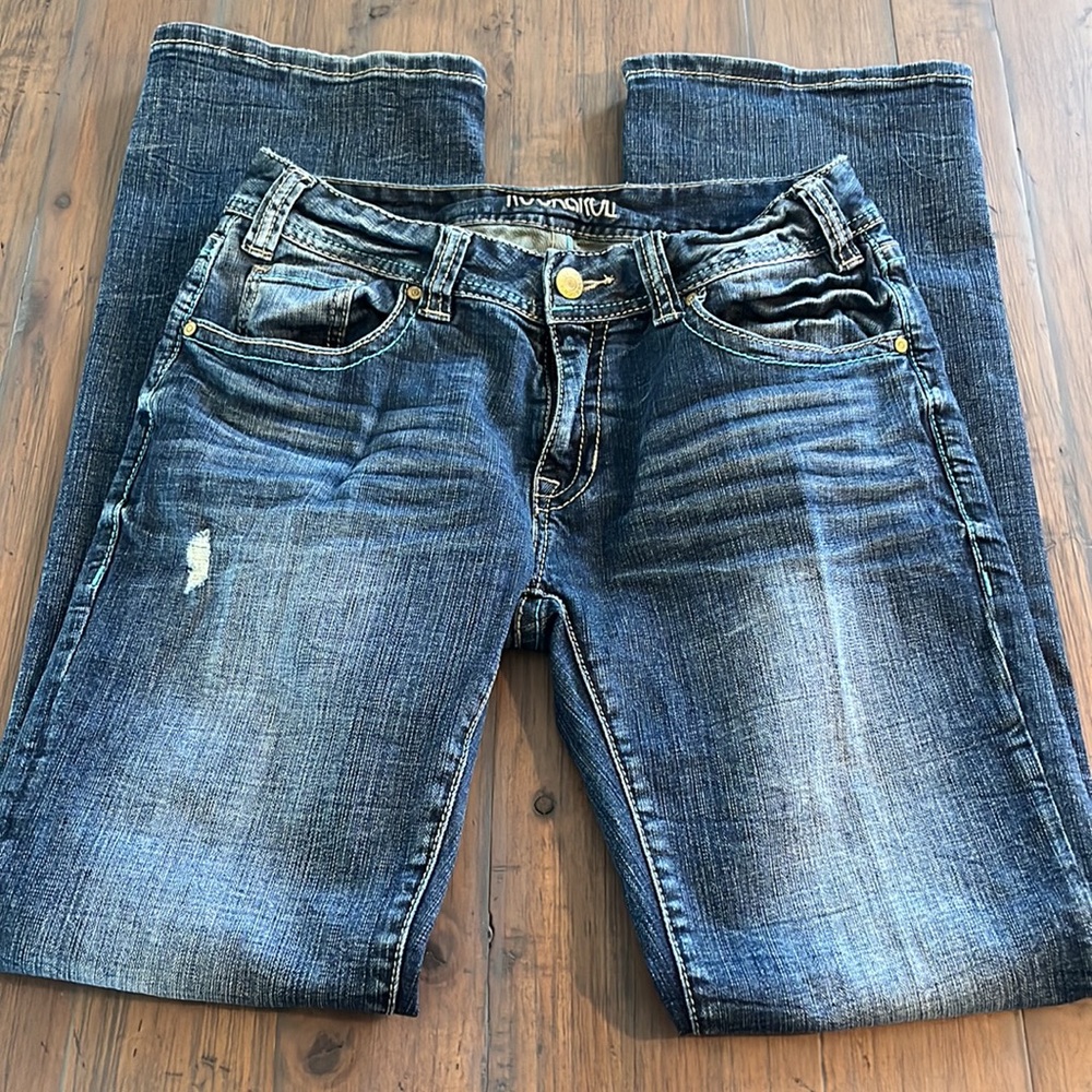 Mid Rise Boot cut Jeans - Picture 2 of 3